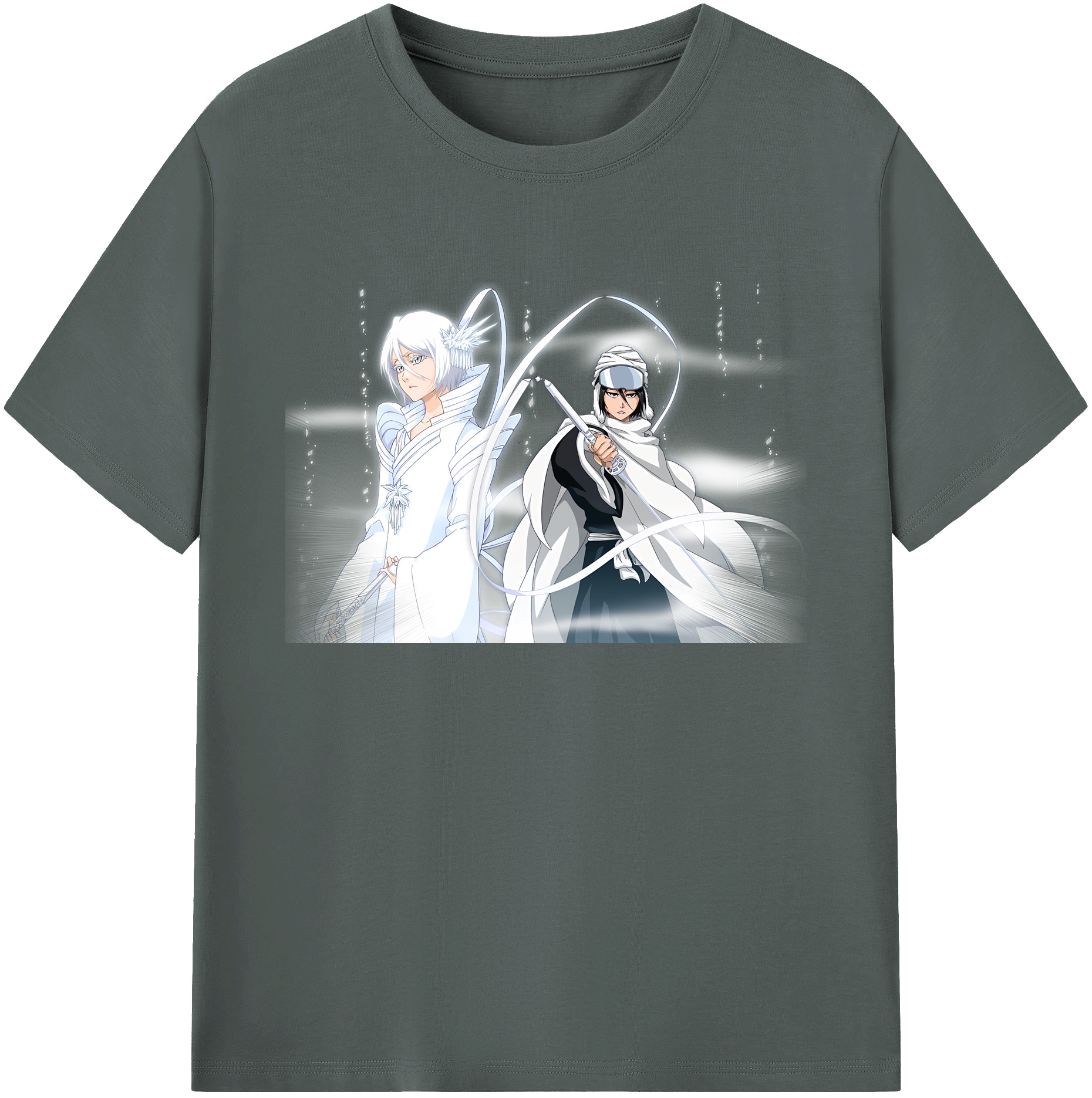 （画像用） ブリーチ 朽木ルキア BLEACH Kuchiki Rukia 綿100％ メンズ半袖Tシャツ｜肌触りやわらか＆通気性